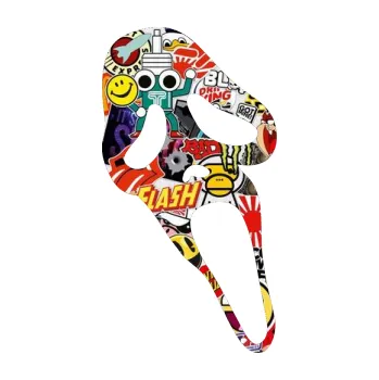 Samolepicí dekorace na vozidlo Scream pravá (83 - Sticker bomb) SAMOLEPKA NA AUTO, NÁLEPKA, FÓLIE, POLEP, TUNING, VLASTNÍ TEXT, TISK, AUTOSAMOLEPKY.cz, POLEPY, OBRÁZEK, LOGO, 3D STICKERS