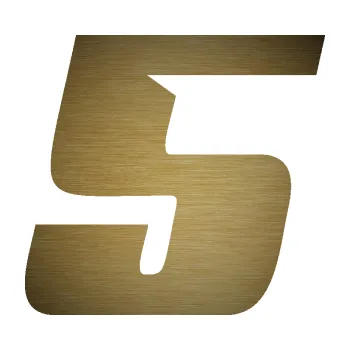 Polep vozidla Startovní číslo 5 typ 6 (64 - škrábaný kov zlatý) SAMOLEPKA NA AUTO, NÁLEPKA, FÓLIE, POLEP, TUNING, VLASTNÍ TEXT, TISK, AUTOSAMOLEPKY.cz, POLEPY, OBRÁZEK, LOGO, 3D STICKERS