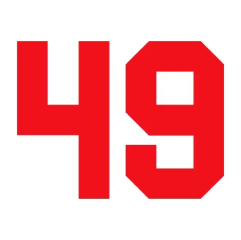 Polep vozidla SAMOLEPKA Startovní číslo 49 (10 - červená) NA AUTO, NÁLEPKA, FÓLIE, POLEP, TUNING, VLASTNÍ TEXT, TISK, AUTOSAMOLEPKY.cz, POLEPY, OBRÁZEK, LOGO, SAMOLEPKY