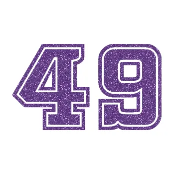 Polep vozidla SAMOLEPKA Startovní číslo 49 typ 5 (87 - Ultra Metalic fialová) NA AUTO, NÁLEPKA, FÓLIE, POLEP, TUNING, VLASTNÍ TEXT, TISK, AUTOSAMOLEPKY.cz, POLEPY, OBRÁZEK, LOGO, SAMOLEPKY