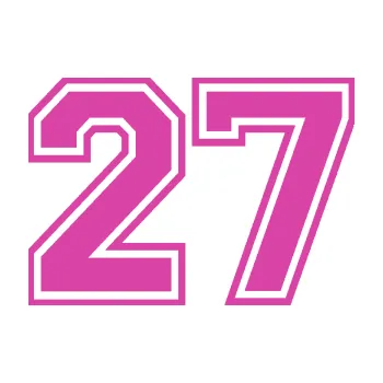 Polep vozidla Startovní číslo 27 typ 4 (16 - růžová) SAMOLEPKA NA AUTO, NÁLEPKA, FÓLIE, POLEP, TUNING, VLASTNÍ TEXT, TISK, AUTOSAMOLEPKY.cz, POLEPY, OBRÁZEK, LOGO, 3D STICKERS