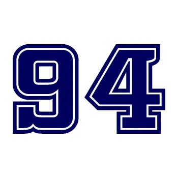 Polep vozidla Startovní číslo 94 typ 5 (23 - tmavě modrá) SAMOLEPKA NA AUTO, NÁLEPKA, FÓLIE, POLEP, TUNING, VLASTNÍ TEXT, TISK, AUTOSAMOLEPKY.cz, POLEPY, OBRÁZEK, LOGO, 3D STICKERS