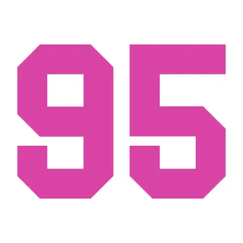 Polep vozidla Startovní číslo 95 (16 - růžová) SAMOLEPKA NA AUTO, NÁLEPKA, FÓLIE, POLEP, TUNING, VLASTNÍ TEXT, TISK, AUTOSAMOLEPKY.cz, POLEPY, OBRÁZEK, LOGO, 3D STICKERS