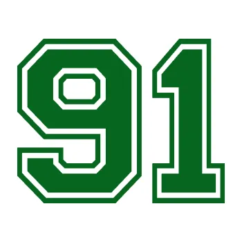 Polep vozidla SAMOLEPKA Startovní číslo 91 typ 4 (20 - tmavě zelená) NA AUTO, NÁLEPKA, FÓLIE, POLEP, TUNING, VLASTNÍ TEXT, TISK, AUTOSAMOLEPKY.cz, POLEPY, OBRÁZEK, LOGO, SAMOLEPKY