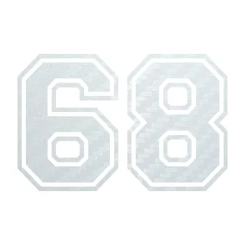 Polep vozidla SAMOLEPKA Startovní číslo 68 typ 4 (51 - 3D karbon bílý) NA AUTO, NÁLEPKA, FÓLIE, POLEP, TUNING, VLASTNÍ TEXT, TISK, AUTOSAMOLEPKY.cz, POLEPY, OBRÁZEK, LOGO, SAMOLEPKY