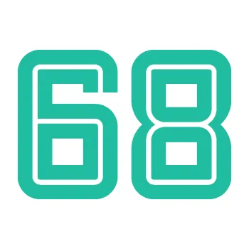 Polep vozidla Startovní číslo 68 typ 7 (25 - tyrkysová) SAMOLEPKA NA AUTO, NÁLEPKA, FÓLIE, POLEP, TUNING, VLASTNÍ TEXT, TISK, AUTOSAMOLEPKY.cz, POLEPY, OBRÁZEK, LOGO, 3D STICKERS