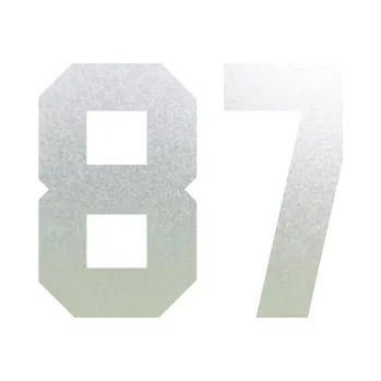 Polep vozidla Startovní číslo 87 (60 - pískované sklo) SAMOLEPKA NA AUTO, NÁLEPKA, FÓLIE, POLEP, TUNING, VLASTNÍ TEXT, TISK, AUTOSAMOLEPKY.cz, POLEPY, OBRÁZEK, LOGO, 3D STICKERS