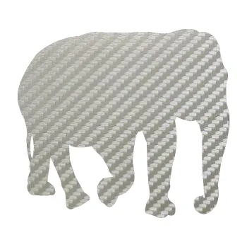 Samolepící dekorace SAMOLEPKA Slon 018 pravá (52 - 3D karbon stříbrný) NA AUTO, NÁLEPKA, FÓLIE, POLEP, TUNING, VLASTNÍ TEXT, TISK, AUTOSAMOLEPKY.cz, POLEPY, OBRÁZEK, LOGO, SAMOLEPKY
