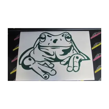 Samolepící dekorace SAMOLEPKA Žába 005 levá (10 - červená) NA AUTO, NÁLEPKA, FÓLIE, POLEP, TUNING, VLASTNÍ TEXT, TISK, AUTOSAMOLEPKY.cz, POLEPY, OBRÁZEK, LOGO, SAMOLEPKY