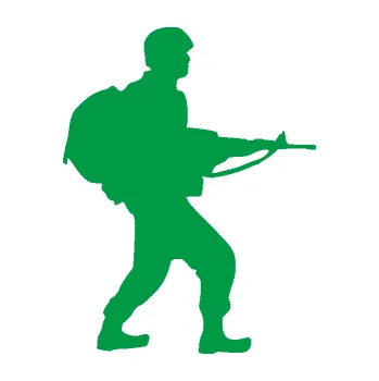 Samolepící dekorace SAMOLEPKA Voják 016 pravá (12 - zelená) NA AUTO, NÁLEPKA, FÓLIE, POLEP, TUNING, VLASTNÍ TEXT, TISK, AUTOSAMOLEPKY.cz, POLEPY, OBRÁZEK, LOGO, SAMOLEPKY