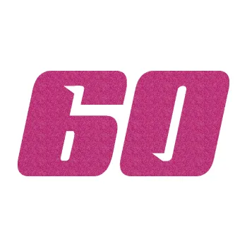 Polep vozidla Startovní číslo 60 typ 6 (90 - Ultra Metalic růžová) SAMOLEPKA NA AUTO, NÁLEPKA, FÓLIE, POLEP, TUNING, VLASTNÍ TEXT, TISK, AUTOSAMOLEPKY.cz, POLEPY, OBRÁZEK, LOGO, 3D STICKERS