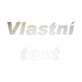 Polep vozidla Vlastní text - Arial Black kurzíva (82 - odrazková reflexní bílá) SAMOLEPKA NA AUTO, NÁLEPKA, FÓLIE, POLEP, TUNING, VLASTNÍ TEXT, TISK, AUTOSAMOLEPKY.cz, POLEPY, OBRÁZEK, LOGO, 3D STICKERS
