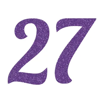 Polep vozidla SAMOLEPKA Startovní číslo 27 typ 3 (87 - Ultra Metalic fialová) NA AUTO, NÁLEPKA, FÓLIE, POLEP, TUNING, VLASTNÍ TEXT, TISK, AUTOSAMOLEPKY.cz, POLEPY, OBRÁZEK, LOGO, SAMOLEPKY