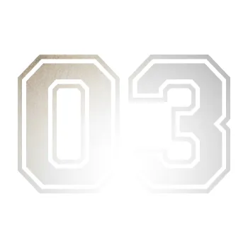 Polep vozidla Startovní číslo 03 typ 4 (82 - odrazková reflexní bílá) SAMOLEPKA NA AUTO, NÁLEPKA, FÓLIE, POLEP, TUNING, VLASTNÍ TEXT, TISK, AUTOSAMOLEPKY.cz, POLEPY, OBRÁZEK, LOGO, 3D STICKERS