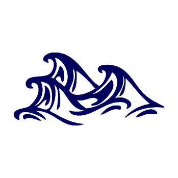 Samolepící dekorace Vlny 005 levá moře (23 - tmavě modrá) SAMOLEPKA NA AUTO, NÁLEPKA, FÓLIE, POLEP, TUNING, VLASTNÍ TEXT, TISK, AUTOSAMOLEPKY.cz, POLEPY, OBRÁZEK, LOGO, 3D STICKERS