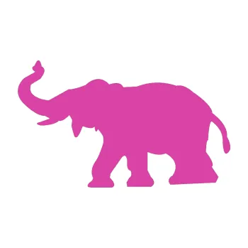 Samolepící dekorace SAMOLEPKA Slon 021 levá (16 - růžová) NA AUTO, NÁLEPKA, FÓLIE, POLEP, TUNING, VLASTNÍ TEXT, TISK, AUTOSAMOLEPKY.cz, POLEPY, OBRÁZEK, LOGO, SAMOLEPKY