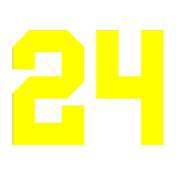 Polep vozidla Startovní číslo 24 (05 - žlutá citron) SAMOLEPKA NA AUTO, NÁLEPKA, FÓLIE, POLEP, TUNING, VLASTNÍ TEXT, TISK, AUTOSAMOLEPKY.cz, POLEPY, OBRÁZEK, LOGO, 3D STICKERS