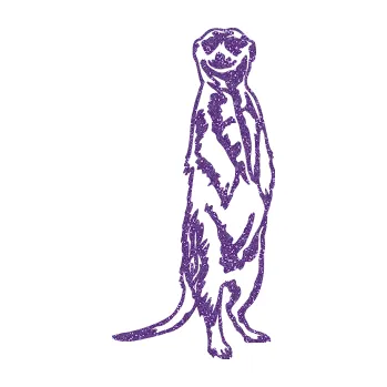 Samolepící dekorace SAMOLEPKA Surikata 001 pravá (87 - Ultra Metalic fialová) NA AUTO, NÁLEPKA, FÓLIE, POLEP, TUNING, VLASTNÍ TEXT, TISK, AUTOSAMOLEPKY.cz, POLEPY, OBRÁZEK, LOGO, SAMOLEPKY