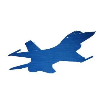 Polep vozidla SAMOLEPKA Stíhací letoun 004 pravá (65 - škrábaný kov modrý) NA AUTO, NÁLEPKA, FÓLIE, POLEP, TUNING, VLASTNÍ TEXT, TISK, AUTOSAMOLEPKY.cz, POLEPY, OBRÁZEK, LOGO, SAMOLEPKY