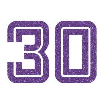 Polep vozidla SAMOLEPKA Startovní číslo 30 typ 7 (87 - Ultra Metalic fialová) NA AUTO, NÁLEPKA, FÓLIE, POLEP, TUNING, VLASTNÍ TEXT, TISK, AUTOSAMOLEPKY.cz, POLEPY, OBRÁZEK, LOGO, SAMOLEPKY