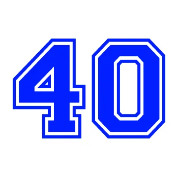 Polep vozidla Startovní číslo 40 typ 4 (19 - modrá dynamic) SAMOLEPKA NA AUTO, NÁLEPKA, FÓLIE, POLEP, TUNING, VLASTNÍ TEXT, TISK, AUTOSAMOLEPKY.cz, POLEPY, OBRÁZEK, LOGO, 3D STICKERS