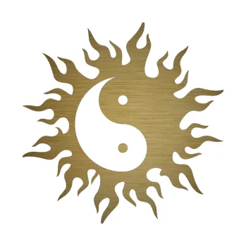 Polep vozidla SAMOLEPKA Tetování 117 Jin a jang (64 - škrábaný kov zlatý) NA AUTO, NÁLEPKA, FÓLIE, POLEP, TUNING, VLASTNÍ TEXT, TISK, AUTOSAMOLEPKY.cz, POLEPY, OBRÁZEK, LOGO, SAMOLEPKY