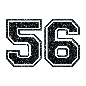 Polep vozidla Startovní číslo 56 typ 4 (85 - Ultra Metalic černá) SAMOLEPKA NA AUTO, NÁLEPKA, FÓLIE, POLEP, TUNING, VLASTNÍ TEXT, TISK, AUTOSAMOLEPKY.cz, POLEPY, OBRÁZEK, LOGO, 3D STICKERS