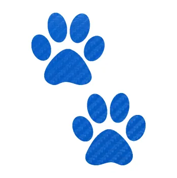 samolepka Tlapky 005 (57 - 3D karbon modrý) SAMOLEPKA NA AUTO, NÁLEPKA, FÓLIE, POLEP, TUNING, VLASTNÍ TEXT, TISK, AUTOSAMOLEPKY.cz, POLEPY, OBRÁZEK, LOGO, 3D STICKERS