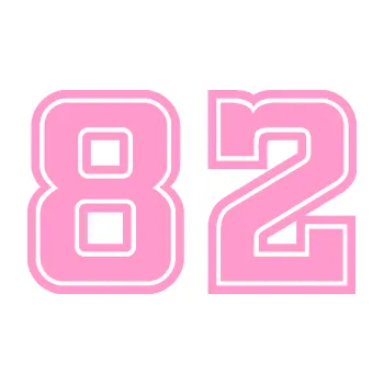 Polep vozidla Startovní číslo 82 typ 5 (24 - světle růžová) SAMOLEPKA NA AUTO, NÁLEPKA, FÓLIE, POLEP, TUNING, VLASTNÍ TEXT, TISK, AUTOSAMOLEPKY.cz, POLEPY, OBRÁZEK, LOGO, 3D STICKERS