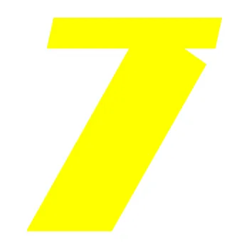 Polep vozidla Startovní číslo 7 typ 6 (05 - žlutá citron) SAMOLEPKA NA AUTO, NÁLEPKA, FÓLIE, POLEP, TUNING, VLASTNÍ TEXT, TISK, AUTOSAMOLEPKY.cz, POLEPY, OBRÁZEK, LOGO, 3D STICKERS