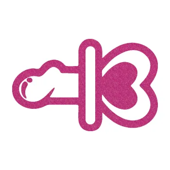 Samolepicí dekorace na vozidlo Sexy dudlík levá (90 - Ultra Metalic růžová) SAMOLEPKA NA AUTO, NÁLEPKA, FÓLIE, POLEP, TUNING, VLASTNÍ TEXT, TISK, AUTOSAMOLEPKY.cz, POLEPY, OBRÁZEK, LOGO, 3D STICKERS