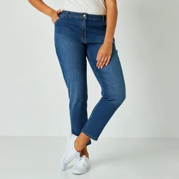 Dámské džíny Džíny mom, strečový denim modrá 38