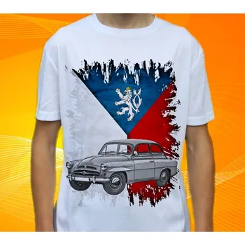 Pánské tričko tričko Š.K.O.O.D.A č. 14 L (Trička s motivy aut)