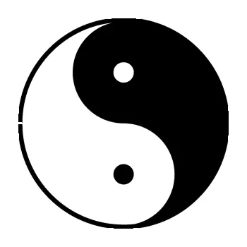 samolepka Yin yang - logo JIN a JANG (01 - černá) SAMOLEPKA NA AUTO, NÁLEPKA, FÓLIE, POLEP, TUNING, VLASTNÍ TEXT, TISK, AUTOSAMOLEPKY.cz, POLEPY, OBRÁZEK, LOGO, 3D STICKERS