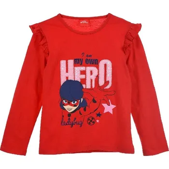 Dívčí tričko Červené dívčí tričko Ladybug Velikost: 116