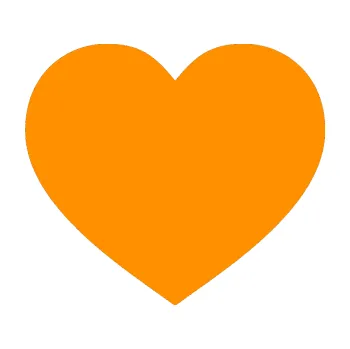 Samolepící dekorace Srdíčko 002 (06 - oranžová) SAMOLEPKA NA AUTO, NÁLEPKA, FÓLIE, POLEP, TUNING, VLASTNÍ TEXT, TISK, AUTOSAMOLEPKY.cz, POLEPY, OBRÁZEK, LOGO, 3D STICKERS