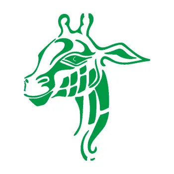 Samolepící dekorace Žirafa 003 levá (12 - zelená) SAMOLEPKA NA AUTO, NÁLEPKA, FÓLIE, POLEP, TUNING, VLASTNÍ TEXT, TISK, AUTOSAMOLEPKY.cz, POLEPY, OBRÁZEK, LOGO, 3D STICKERS