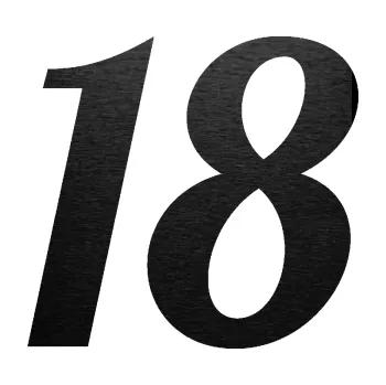 Polep vozidla Startovní číslo 18 typ 3 (63 - škrábaný kov černý) SAMOLEPKA NA AUTO, NÁLEPKA, FÓLIE, POLEP, TUNING, VLASTNÍ TEXT, TISK, AUTOSAMOLEPKY.cz, POLEPY, OBRÁZEK, LOGO, 3D STICKERS