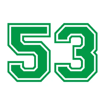 Polep vozidla Startovní číslo 53 typ 4 (12 - zelená) SAMOLEPKA NA AUTO, NÁLEPKA, FÓLIE, POLEP, TUNING, VLASTNÍ TEXT, TISK, AUTOSAMOLEPKY.cz, POLEPY, OBRÁZEK, LOGO, 3D STICKERS