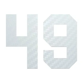 Polep vozidla Startovní číslo 49 (51 - 3D karbon bílý) SAMOLEPKA NA AUTO, NÁLEPKA, FÓLIE, POLEP, TUNING, VLASTNÍ TEXT, TISK, AUTOSAMOLEPKY.cz, POLEPY, OBRÁZEK, LOGO, 3D STICKERS