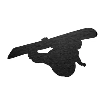 Samolepicí dekorace na vozidlo Snowboard 007 pravá (63 - škrábaný kov černý) SAMOLEPKA NA AUTO, NÁLEPKA, FÓLIE, POLEP, TUNING, VLASTNÍ TEXT, TISK, AUTOSAMOLEPKY.cz, POLEPY, OBRÁZEK, LOGO, 3D STICKERS