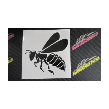 Samolepící dekorace Včela 001 levá (17 - šedá) SAMOLEPKA NA AUTO, NÁLEPKA, FÓLIE, POLEP, TUNING, VLASTNÍ TEXT, TISK, AUTOSAMOLEPKY.cz, POLEPY, OBRÁZEK, LOGO, 3D STICKERS
