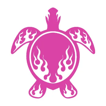 Samolepící dekorace Želva 008 (16 - růžová) SAMOLEPKA NA AUTO, NÁLEPKA, FÓLIE, POLEP, TUNING, VLASTNÍ TEXT, TISK, AUTOSAMOLEPKY.cz, POLEPY, OBRÁZEK, LOGO, 3D STICKERS