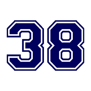 Polep vozidla Startovní číslo 38 typ 4 (23 - tmavě modrá) SAMOLEPKA NA AUTO, NÁLEPKA, FÓLIE, POLEP, TUNING, VLASTNÍ TEXT, TISK, AUTOSAMOLEPKY.cz, POLEPY, OBRÁZEK, LOGO, 3D STICKERS