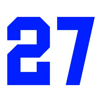 Polep vozidla SAMOLEPKA Startovní číslo 27 (19 - modrá dynamic) NA AUTO, NÁLEPKA, FÓLIE, POLEP, TUNING, VLASTNÍ TEXT, TISK, AUTOSAMOLEPKY.cz, POLEPY, OBRÁZEK, LOGO, SAMOLEPKY