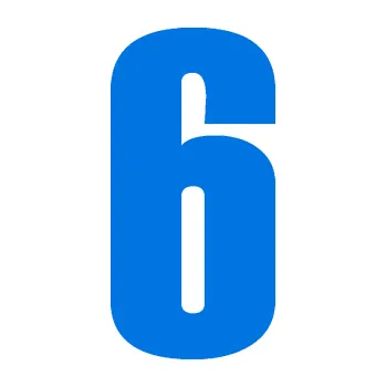 Samolepicí dekorace na vozidlo Startovní číslo 6 typ 2 (11 - modrá oceán) SAMOLEPKA NA AUTO, NÁLEPKA, FÓLIE, POLEP, TUNING, VLASTNÍ TEXT, TISK, AUTOSAMOLEPKY.cz, POLEPY, OBRÁZEK, LOGO, 3D STICKERS