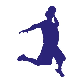 Samolepicí dekorace na vozidlo Voleybal 005 pravá (22 - střední modrá) SAMOLEPKA NA AUTO, NÁLEPKA, FÓLIE, POLEP, TUNING, VLASTNÍ TEXT, TISK, AUTOSAMOLEPKY.cz, POLEPY, OBRÁZEK, LOGO, 3D STICKERS