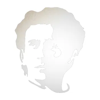 Samolepící dekorace SAMOLEPKA Silueta Ayrton Senna levá (82 - odrazková reflexní bílá) NA AUTO, NÁLEPKA, FÓLIE, POLEP, TUNING, VLASTNÍ TEXT, TISK, AUTOSAMOLEPKY.cz, POLEPY, OBRÁZEK, LOGO, SAMOLEPKY