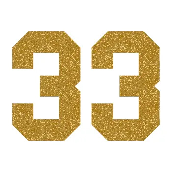 Polep vozidla Startovní číslo 33 (92 - Ultra Metalic zlatá) SAMOLEPKA NA AUTO, NÁLEPKA, FÓLIE, POLEP, TUNING, VLASTNÍ TEXT, TISK, AUTOSAMOLEPKY.cz, POLEPY, OBRÁZEK, LOGO, 3D STICKERS