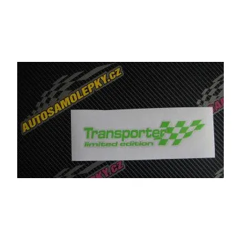 Polep vozidla SAMOLEPKA Transporter limited edition pravá (10 - červená) NA AUTO, NÁLEPKA, FÓLIE, POLEP, TUNING, VLASTNÍ TEXT, TISK, AUTOSAMOLEPKY.cz, POLEPY, OBRÁZEK, LOGO, SAMOLEPKY